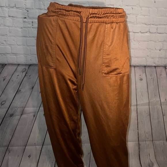 Love Streak Pants - Love Streak Light Brown Cuffed Pants size L